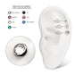 14g Titanium Internally Threaded Low Profile Bezel Set Swarovski Crystal Dermal Top