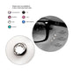 16g Titanium Internally Threaded Low Profile Bezel Set Swarovski Crystal Dermal Top