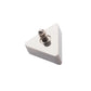 Titanium Internally Threaded with Bezel Set CZ Triangular Shape Top