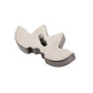 Titanium Internally Threaded with Prong Set 4-Cluster Marquise Stones Fan Shape Top