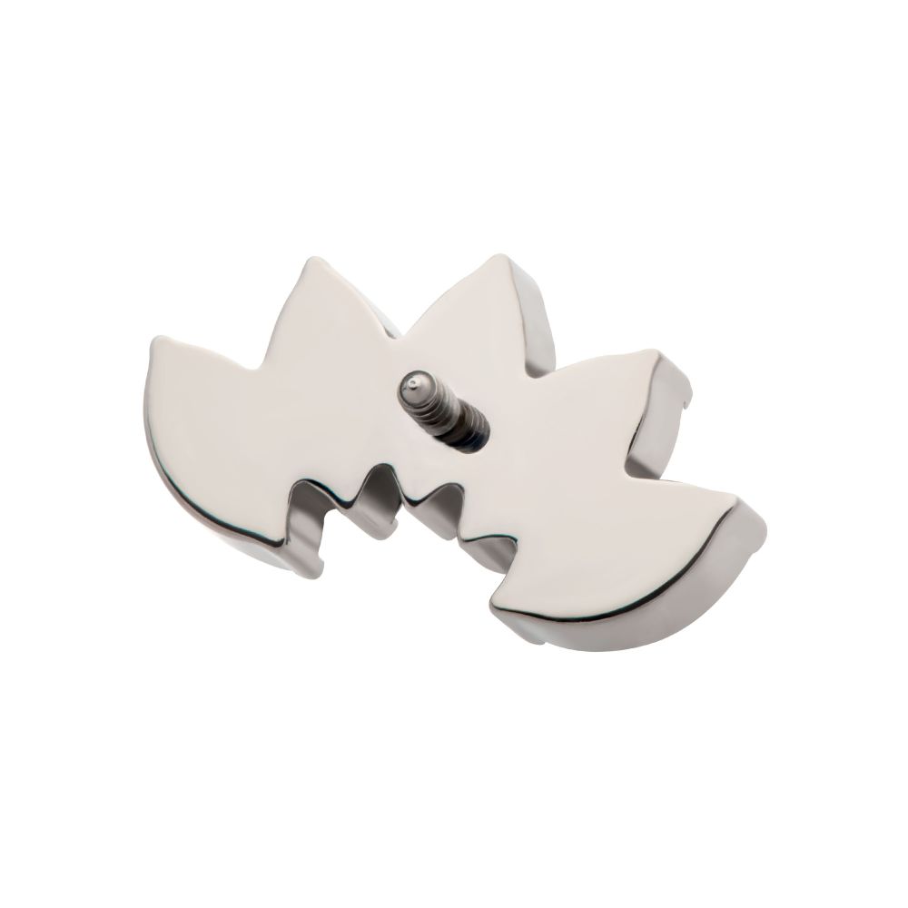 Titanium Internally Threaded with Prong Set 5-Cluster Marquise Stones Fan Shape Top