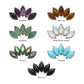 Titanium-Internally Threaded with Prong Set 5-Cluster Marquise Stones Fan Shape Top