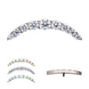Titanium Internally Threaded Prong Set Round CZ/Opal 9-Cluster Top
