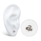 Titanium Internally Threaded with Prong Set CZ Bee Top