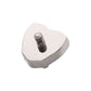 Titanium Internally Threaded with Prong Set Opal Heart Top