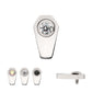 Titanium Internally Threaded Coffin Top with Bezel Set Round CZ