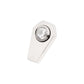 Titanium Internally Threaded Coffin Top with Bezel Set Round CZ