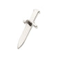 Titanium Internally Threaded with Bezel Set 1mm CZ Dagger Top