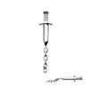 Titanium Internally Threaded Dagger Top with Dangle 8mm Chain