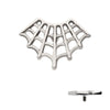 Titanium Internally Threaded Fan Shape Spiderweb Top