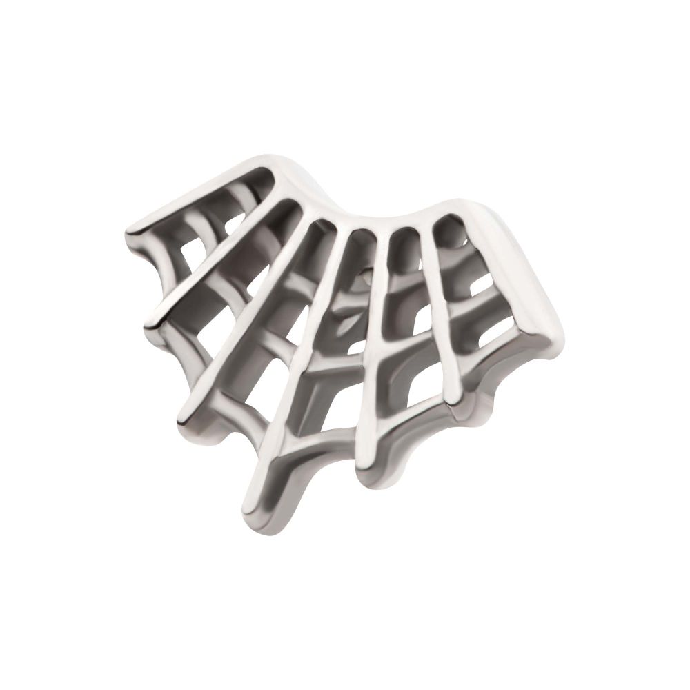Titanium Internally Threaded Fan Shape Spiderweb Top