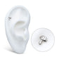 Titanium Internally Threaded Mushroom Top