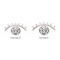 Titanium Internally Threaded with Bezel Set CZ Cut Out Evil Eye Top