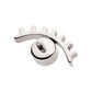 Titanium Internally Threaded with Bezel Set CZ Cut Out Evil Eye Top