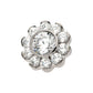 Titanium Internally Threaded Flower Top with 11 Clear CZ
