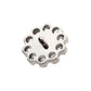 Titanium Internally Threaded Flower Top with 11 Clear CZ