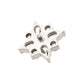 Titanium Internally Threaded with 4 Marquise & 4 Round CZ Flower Shape Top