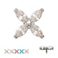 Titanium Internally Threaded 4-Marquise Flower Gem Top