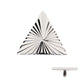 Titanium Internally Threaded Corrugated Triangle Top