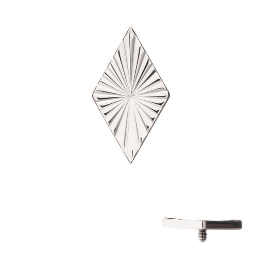 Titanium Internally Threaded Corrugated Rhombus Top