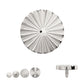 Titanium Internally Threaded Radiant Corrugated Round Top
