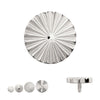 Titanium Internally Threaded Radiant Corrugated Round Top