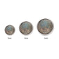 Titanium Internally Threaded Bezel Set Natural Labradorite Stone Top