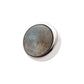Titanium Internally Threaded Bezel Set Natural Labradorite Stone Top