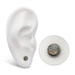Titanium Internally Threaded Bezel Set Natural Labradorite Stone Top