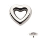 Titanium Internally Threaded Hollow Heart Top