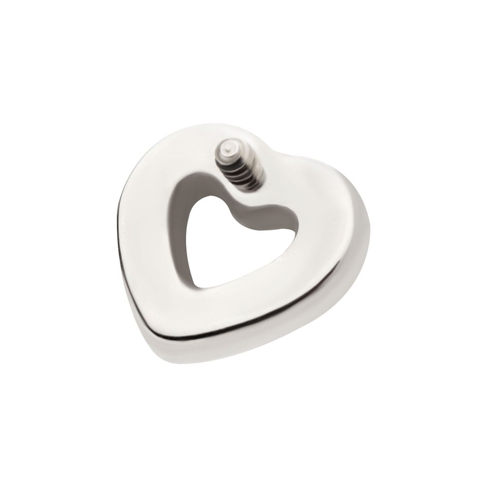 Titanium Internally Threaded Hollow Heart Top