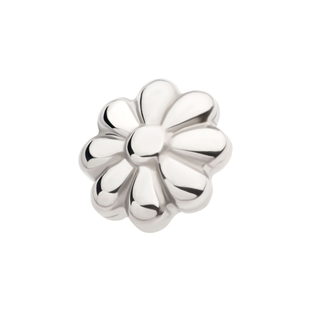 Titanium Internally Threaded 8 Petal Flower Shape Top