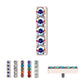 Titanium Internally Threaded Prong Set Crystal/CZ/Opal 5-Cluster Bar Top