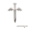 Titanium Internally Threaded Dagger with Bat Wing Top