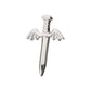 Titanium Internally Threaded Dagger with Bat Wing Top