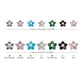 14g Titanium Internally Threaded Prong Set Gem 5-Petal Flower Top