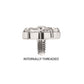 14g Titanium Internally Threaded Prong Set Gem 5-Petal Flower Top