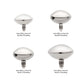 Titanium Internally Threaded UFO Shape Disk Top