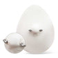 Titanium Bezel Set Teardrop Gem End Nipple Barbell (One Side Fixed, One Side Internally Threaded) | Sold by piece