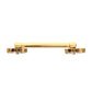 24Kt Gold PVD Titanium Internally Threaded Prong Set Butterfly CZ Gem End Nipple Barbell (One Side Fixed, One Side Internally Threaded) | Sold by piece