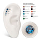 Titanium-Internally Threaded Low Profile 4 Prong Round Gem Top