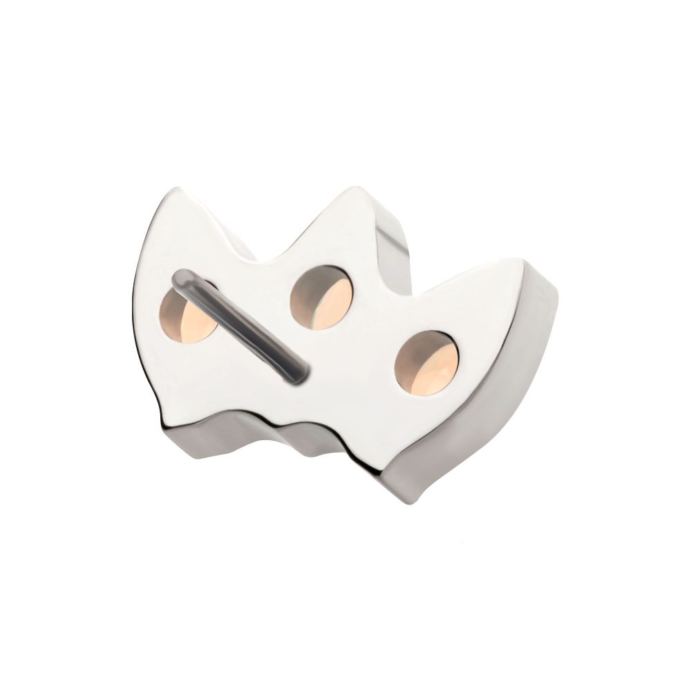 Titanium Threadless Triple Marquise Opalite Cluster Top