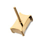 Titanium Threadless "Luxe Baguette" Prong Set Gem Top