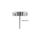 Titanium Threadless Prong Set 3-Marquise Gem Fan Cluster Top