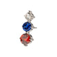 Titanium Threadless Triple Cluster Prong Set Gem Top