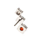Titanium Threadless Triple Cluster Prong Set Gem Top