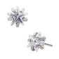 Titanium Threadless with Prong Set CZ Star Shape Top