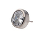 Titanium Threadless with Bezel Set CZ Oval Shape Top