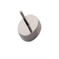 Titanium Threadless with Bezel Set CZ Oval Shape Top