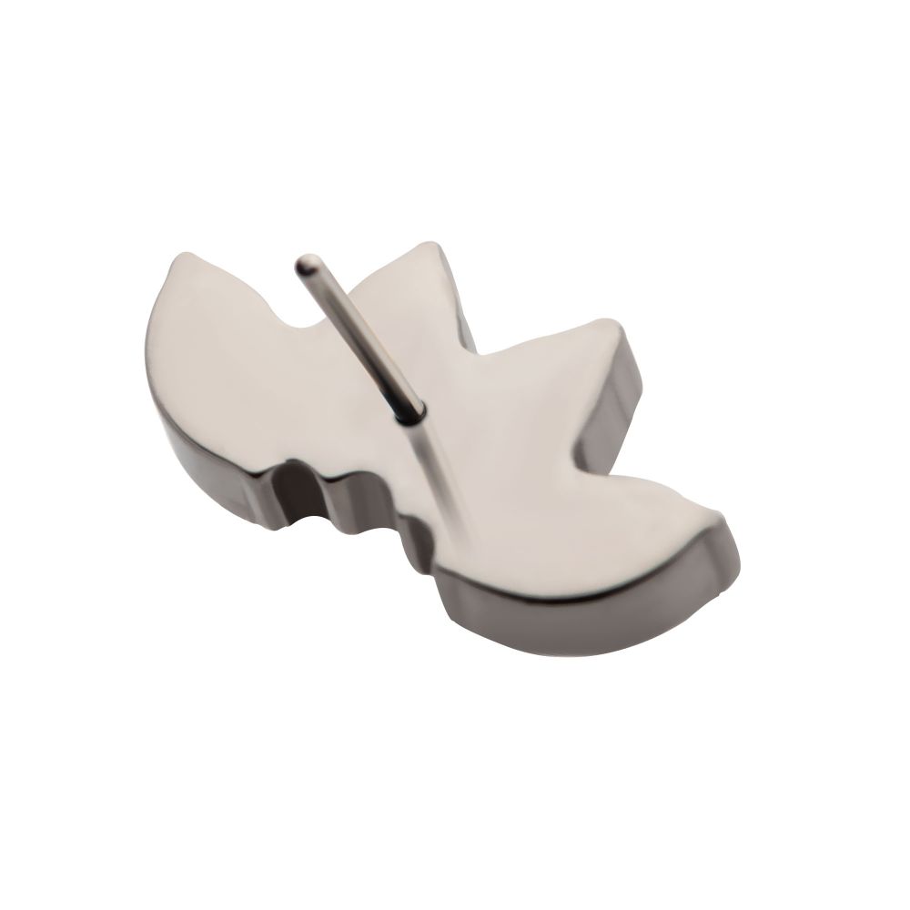 Titanium Threadless with Prong Set 4-Cluster Marquise Stones Fan Shape Top